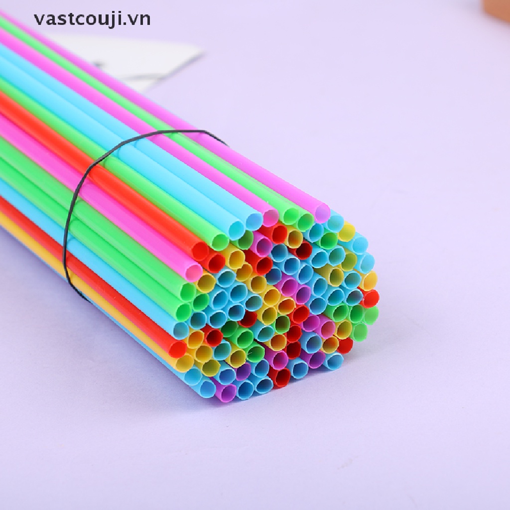 Set 100 Que Nhựa Dày 40cm Dùng Trang Trí Bong Bóng Tiệc Sinh Nhật / Đám Cưới