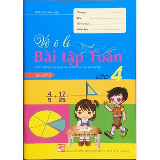 Sách - Vở ô li bài tập Toán lớp 4 - Quyển 2 (HA30)