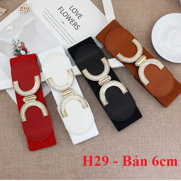 Đai váy chữ X đá chenell H20