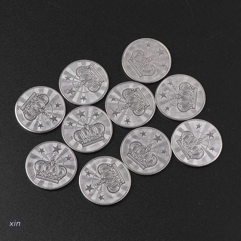 Set 10 Đồng Xu Kỉ Niệm 25mm Bằng Thép Không Gỉ