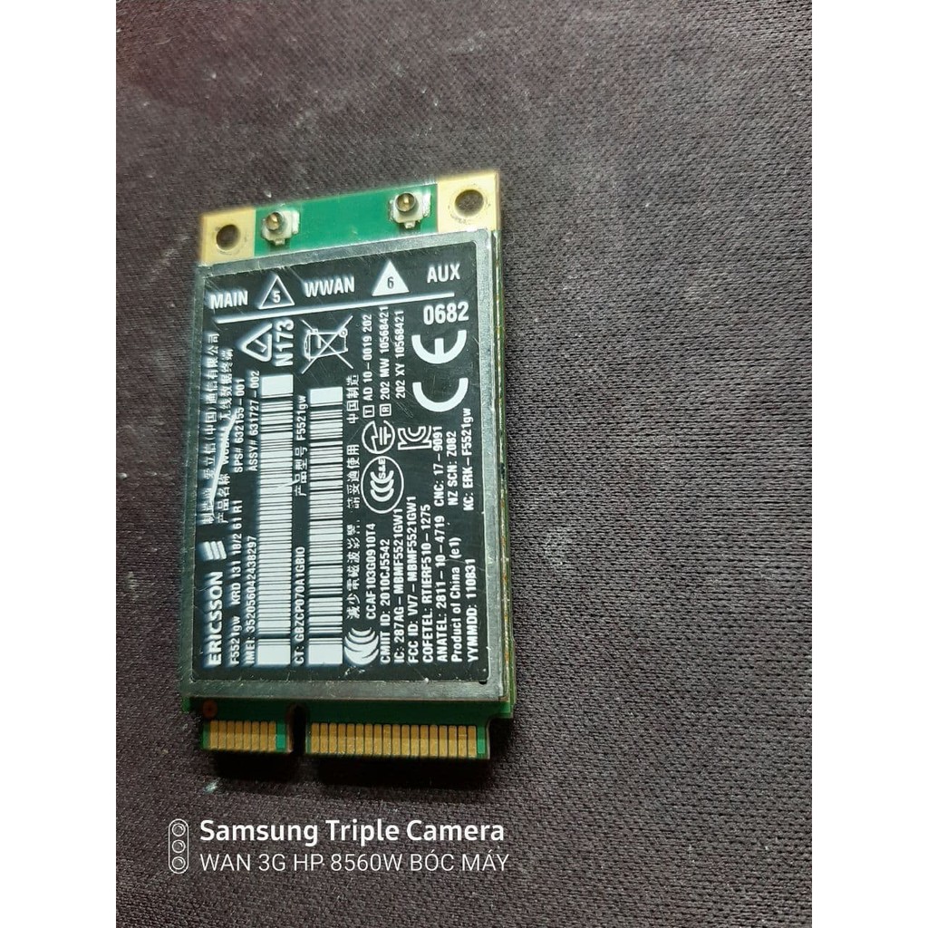 Cạc mạng không dây WWan 3G - HP 2760P/ 6560B/ 8560P/ 8560W/ 8760W Tháo Máy ( GIÁ TỐT) | BigBuy360 - bigbuy360.vn