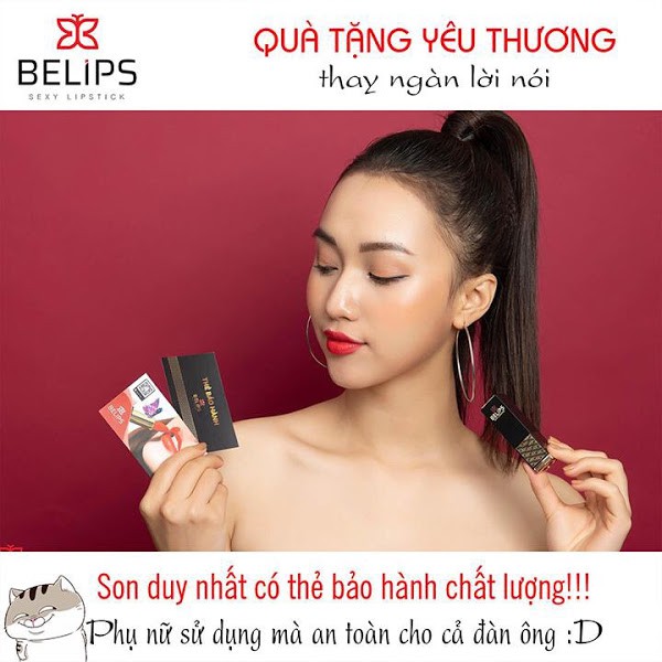 Son Thỏi Màu San Hô Orang Sea - Son Lì Belips Sexy Lipstick 3,7G