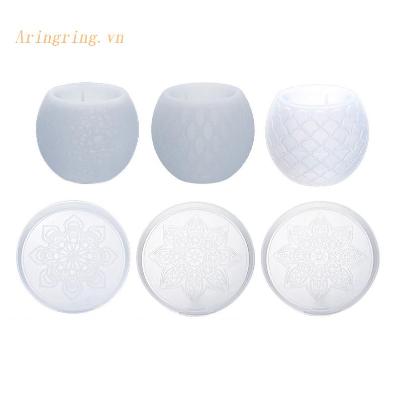 Set 6 Khuôn Silicone Làm Đế Lót Ly Tiện Dụng