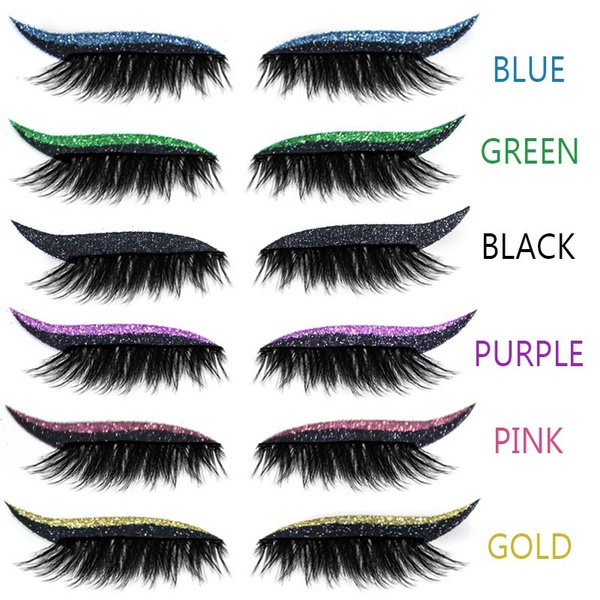 Set 4 Cặp Miếng Dán Kẻ Mắt Dễ Tẩy Trang Tiện Dụng Cho Halloween