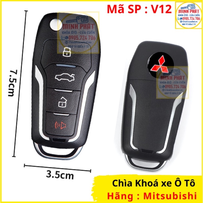 Chìa khoá remote xe Ô tô Mitsubishi Grandis mẫu V12