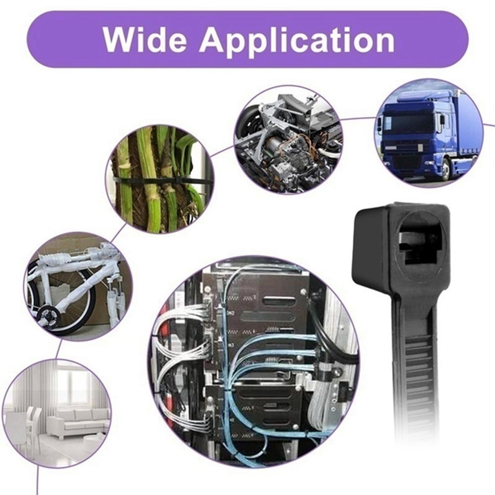 YIYU Dây Quấn Dây Cáp Tự Khóa Bằng Nhựa Nylon Tiện Dụng