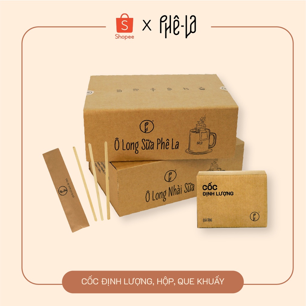 Trà sữa Ô Long phin giấy Phê La - Hộp 10 gói x 10gr