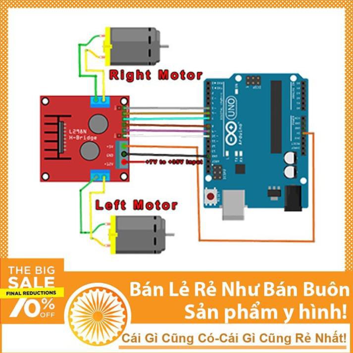 Bộ Xe Thực Hành Arduino Điều Khiển Bluetooth - KIT Tự Học Arduino - NTHN