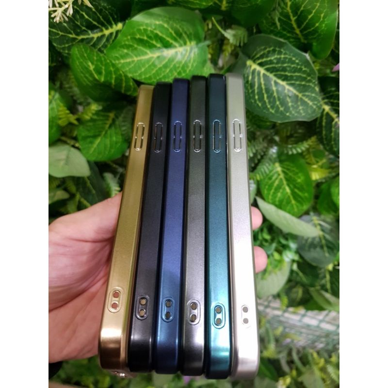 Ốp KST lưng nhám viền màu camera khoét vuông phone 12 Mini/ 12 Max/ 12 Pro / 12 Promax