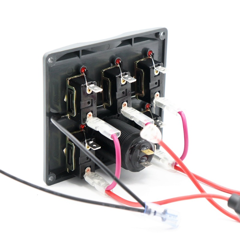 Bảng Điều Khiển Công Tắc Bật Lửa Với 5 Nút Đèn Báo Hiệu Dành Cho Tàu Thuyền