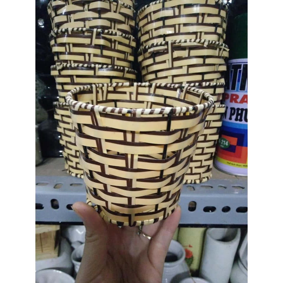 giỏ mây tròn