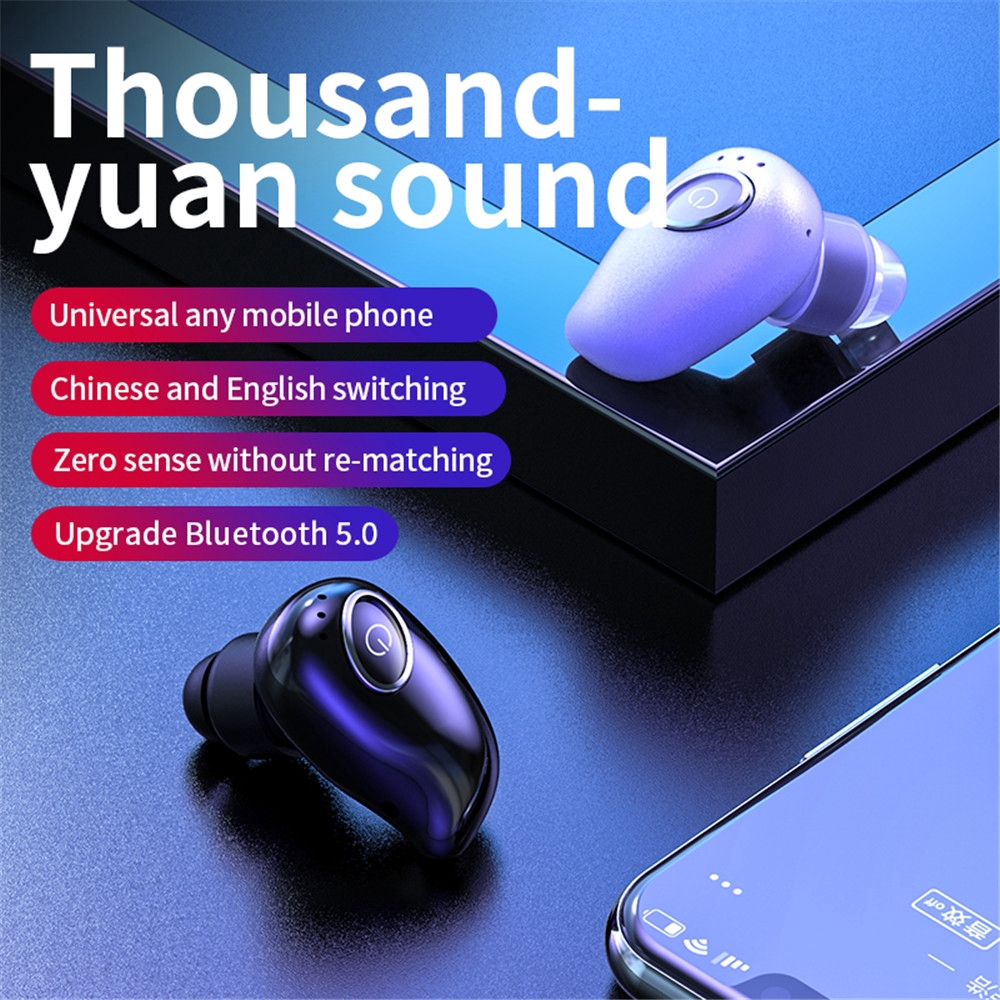 Tai nghe nhét tai Bluetooth 5.0 V21 tích hợp Microphone