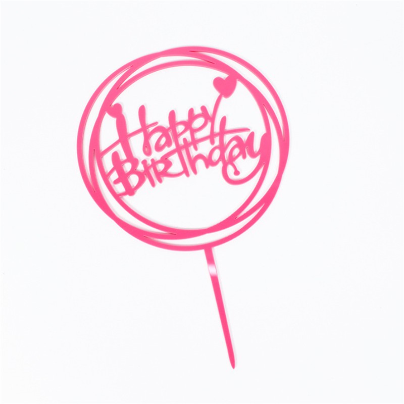 10 Topper cắm bánh kem hình chữ HAPPY