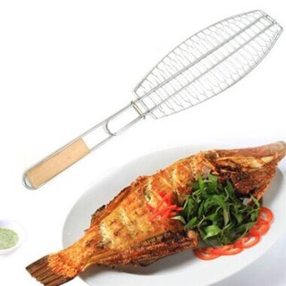 Vỉ Nướng Cá Và Nướng Thịt Dạng Lưới Có Tay Cầm Tiện Ích