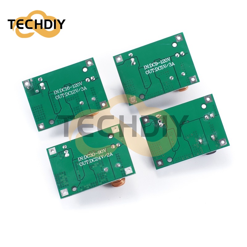 Mô Đun Hạ Áp DC 9V 12V 24V 36V 48V 72V 84V 120V Sang 5V 12V 3A Chuyên Dụng