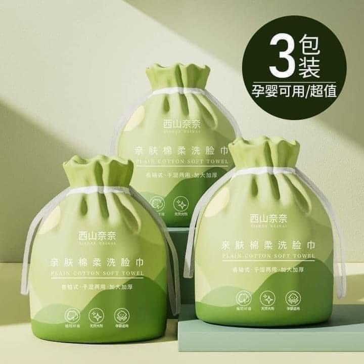 Khăn Giấy Lau Mặt Đa Năng ANIMERRY - Khăn Cotton Khô Tẩy Trang - Khăn Mặt Spa 100% Bông Tự Nhiên Dùng 1 Lần