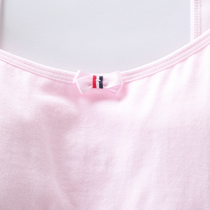 Áo lót lá bé gái hình Nơ chip ngực cho nữ sinh không đệp cotton kháng khuẩn từ 30 đến 46kg