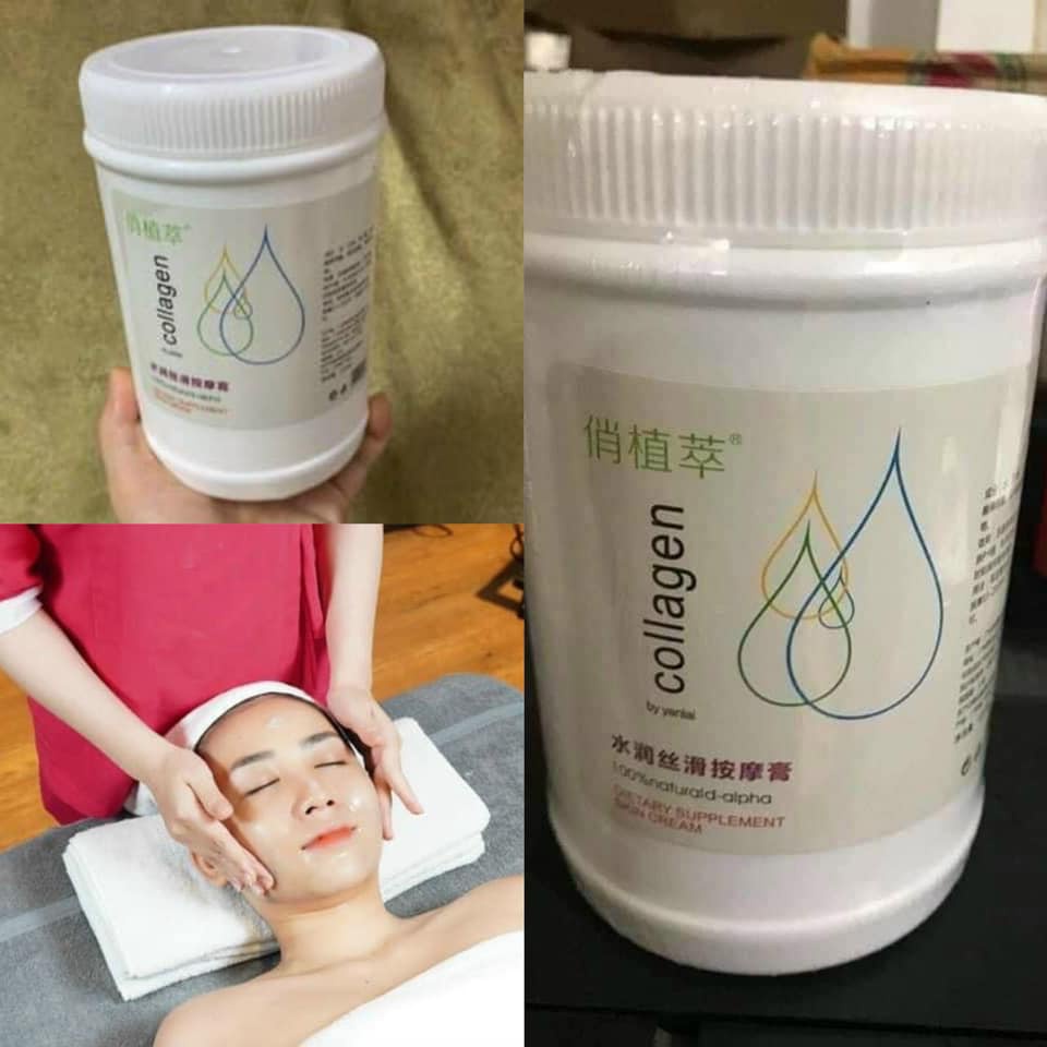 Kem massage collagen giúp làm da săn chắc, giảm mỡ thừa, trẻ hóa da hũ 1kg