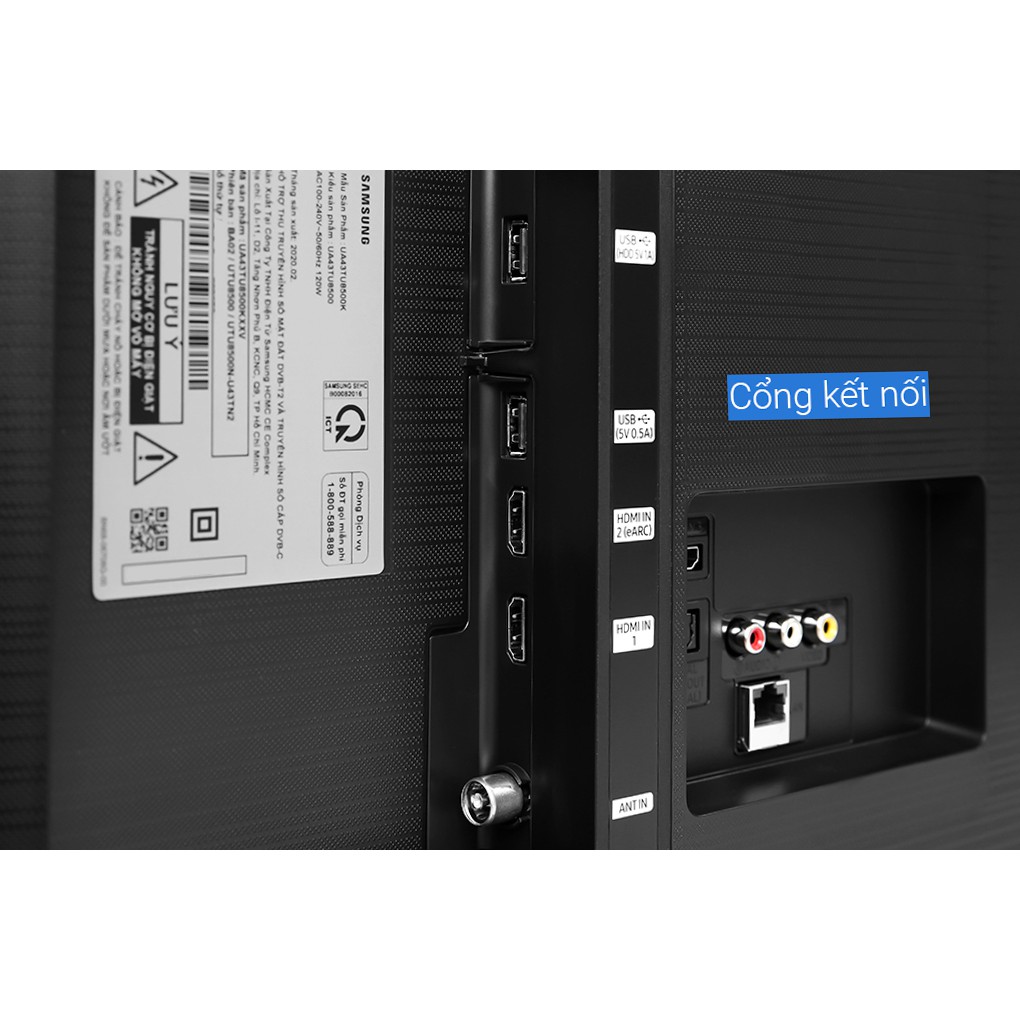 Smart Tivi Samsung 4K 43 inch UA43TU8500 nam 2020 moi 99.99% likenew con bao hanh 2 nam | BigBuy360 - bigbuy360.vn