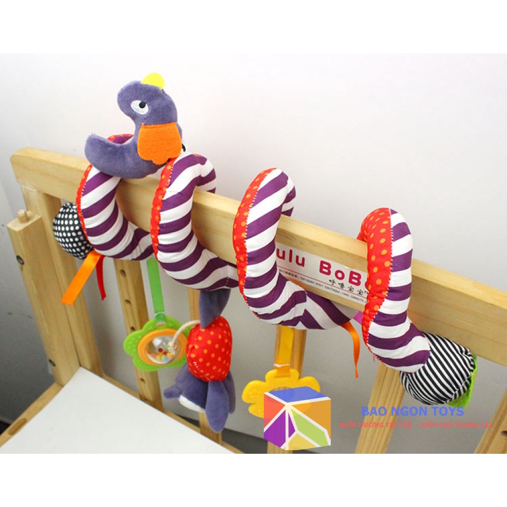 QUẤN CŨI XOẮN ỐC HÌNH ĐỘNG VẬT DỄ THƯƠNG NHIỀU MÀU SẮC KÍCH THÍCH THỊ GIÁC VÀ VẬN ĐỘNG TINH CHO BÉ-BAO NGON TOYSq