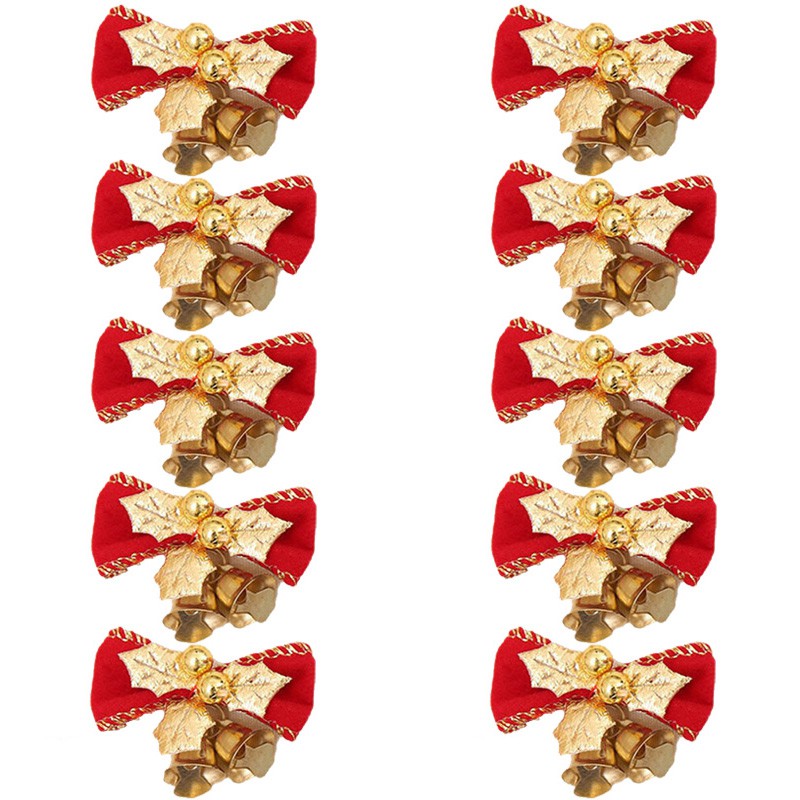 Set 10 Nơ 5cm Trang Trí Cây Thông Noel