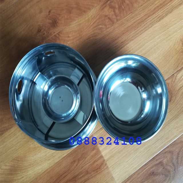 Bộ Nồi Lẩu Inox Một Người Kèm Bếp Cồn Tiện Dụng