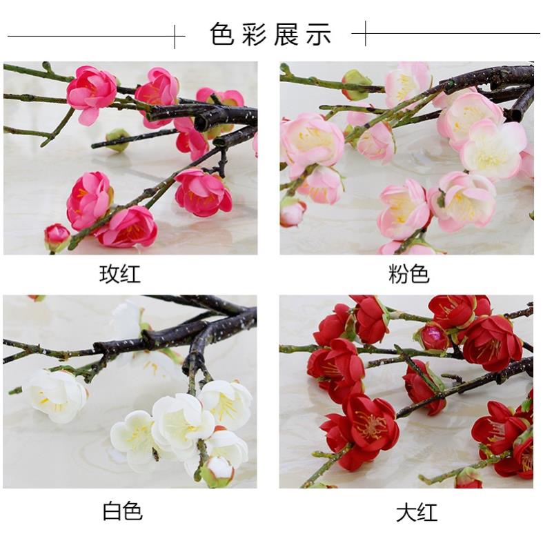 Cành Hoa Đào Giả Đẹp Trang Trí, Decor Phòng Khách, Nhà Hàng, Quán Coffee