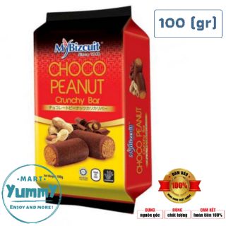 Bánh bông lan bơ đậu phộng socola Mybizcuit Malaysia 100 gram (Bánh bông lan Mybizcuit Malaysia)