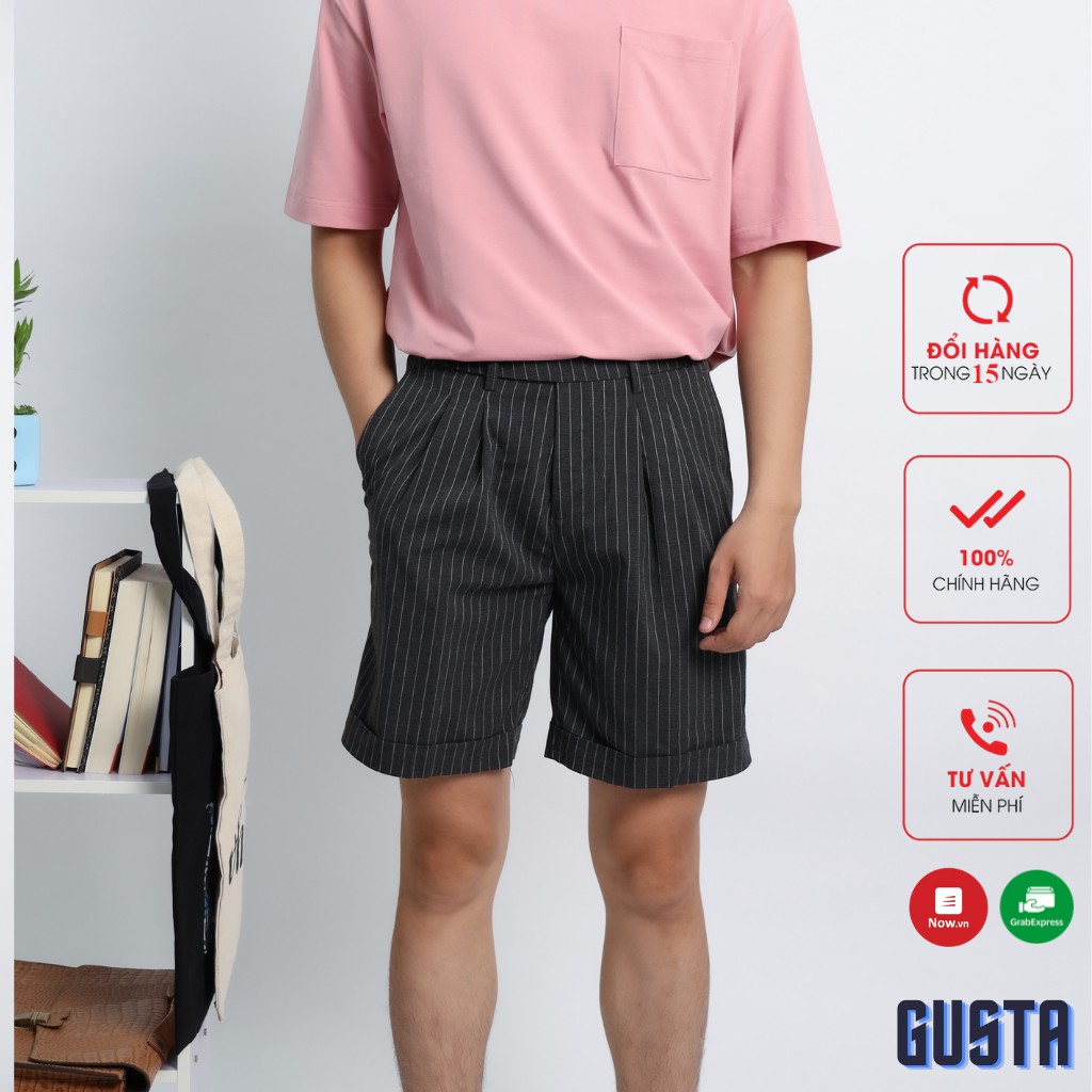 Quần Short Nam Hàng Chính Hãng Cao Cấp Thoáng Mát - QSA06 - GUSTA