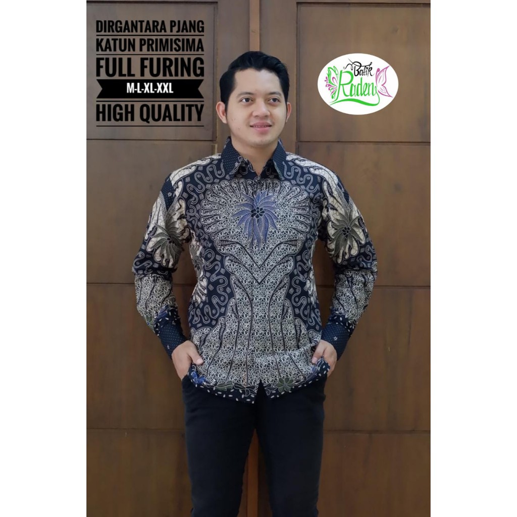Dirgantara Áo Sơ Mi BATIK Ngắn Tay SOLO Lớp Phủ Toàn Diện BATIK RADEN INDRADEWA WIRAYUDHA PARANG SATRIO Madicoro WIRAYUDHA PARANG SATRIO Short Maden