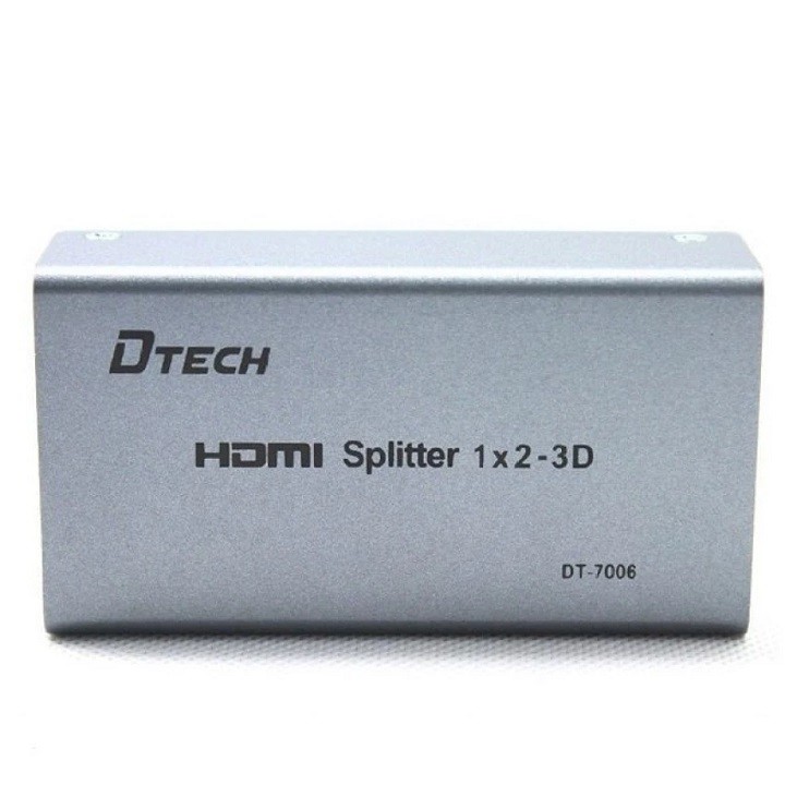 Bộ chia HDMI 1 ra 2 Dtech 4K 2K - HDMI Splitter 1 in 2 out Dtech 4K 2K