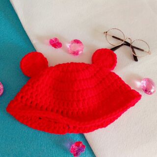 Mũ mickey, nơ cho doll 20cm và 15cm