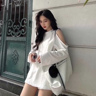 Áo thun trơn cut vai