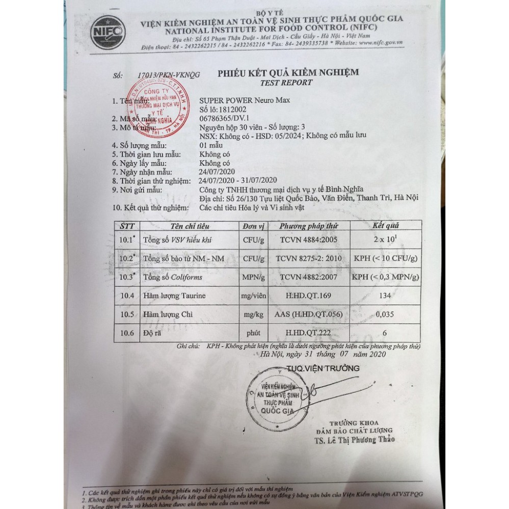 Viên bổ não Super Powder Neuro Max