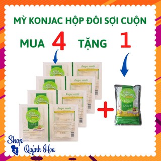 Mỳ Konjac / Bún nưa mì nưa Konjac HỘP ĐÔI SỢI CUỘN 120g, phù hợp cho người ăn kiêng Keto - Eat Clean