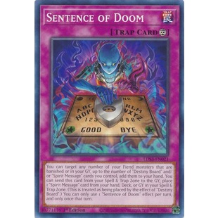 Thẻ Bài Yugioh Sentence of Doom - LDS3-EN021 - Common 1st Edition