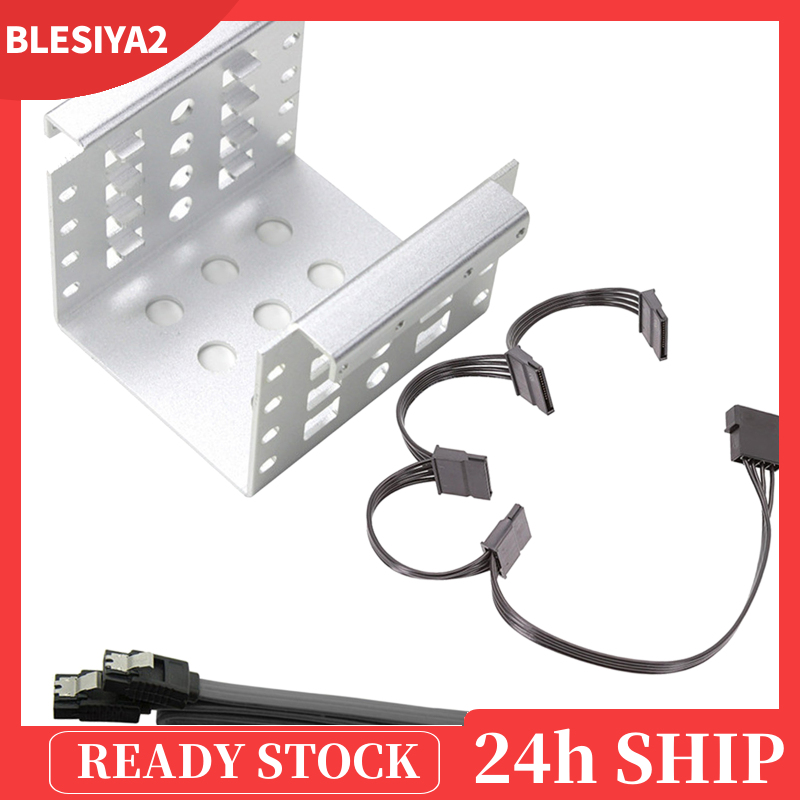 (Hàng Mới Về) Khay Đựng Ổ Cứng Ssd Hdd 4-bay 2.5 Inch Sang 3.5 Inch | BigBuy360 - bigbuy360.vn