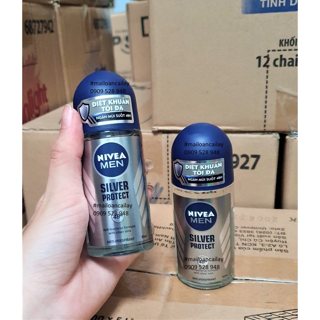 Lăn Khử Mùi Nivea Nam Phân Tử Bạc 50ml