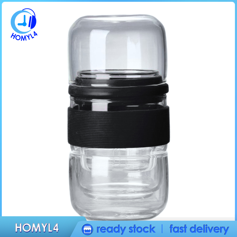 Bộ Ấm Trà Bằng Kính Di Động Tiện Dụng Cho Gia Đình / Văn Phòng