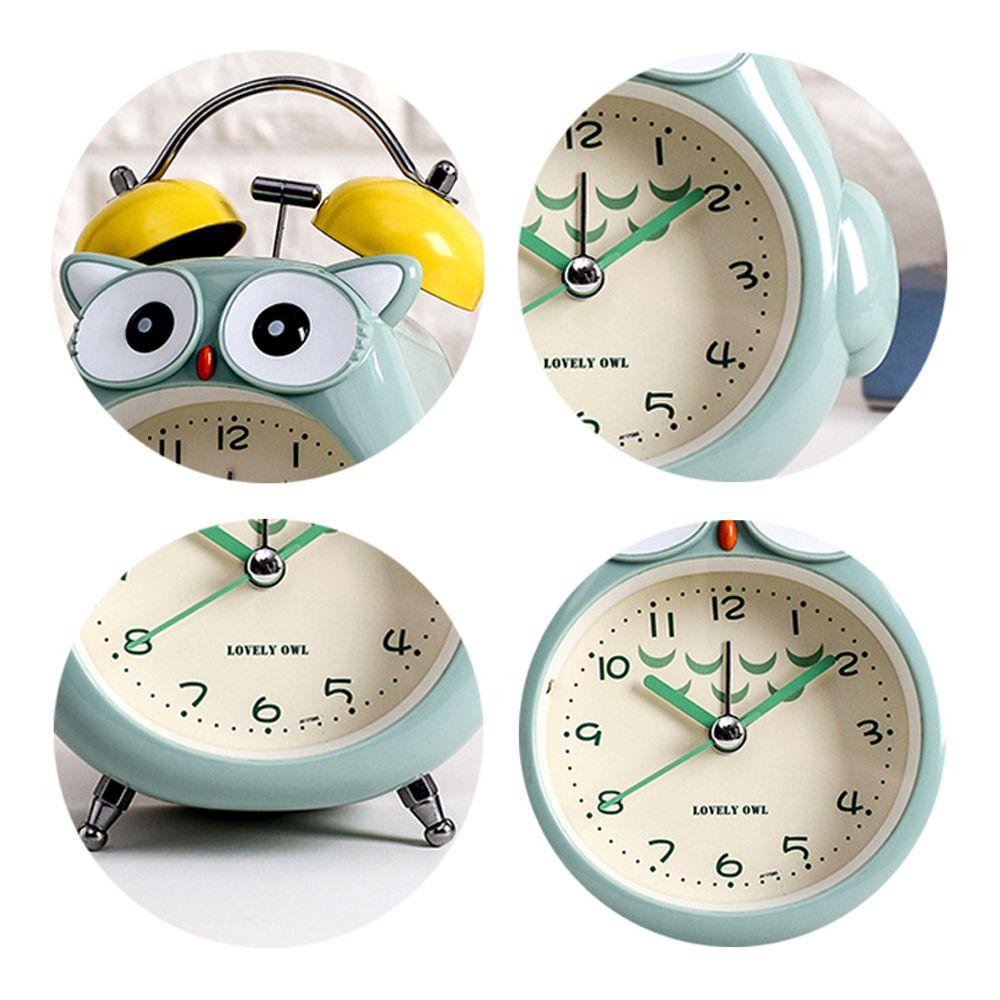 LEISURE Đồng Hồ Báo Thức Họa Tiết Hoạt Hình Chạy Bằng Pin, Dùng Trang Trí Nhà
