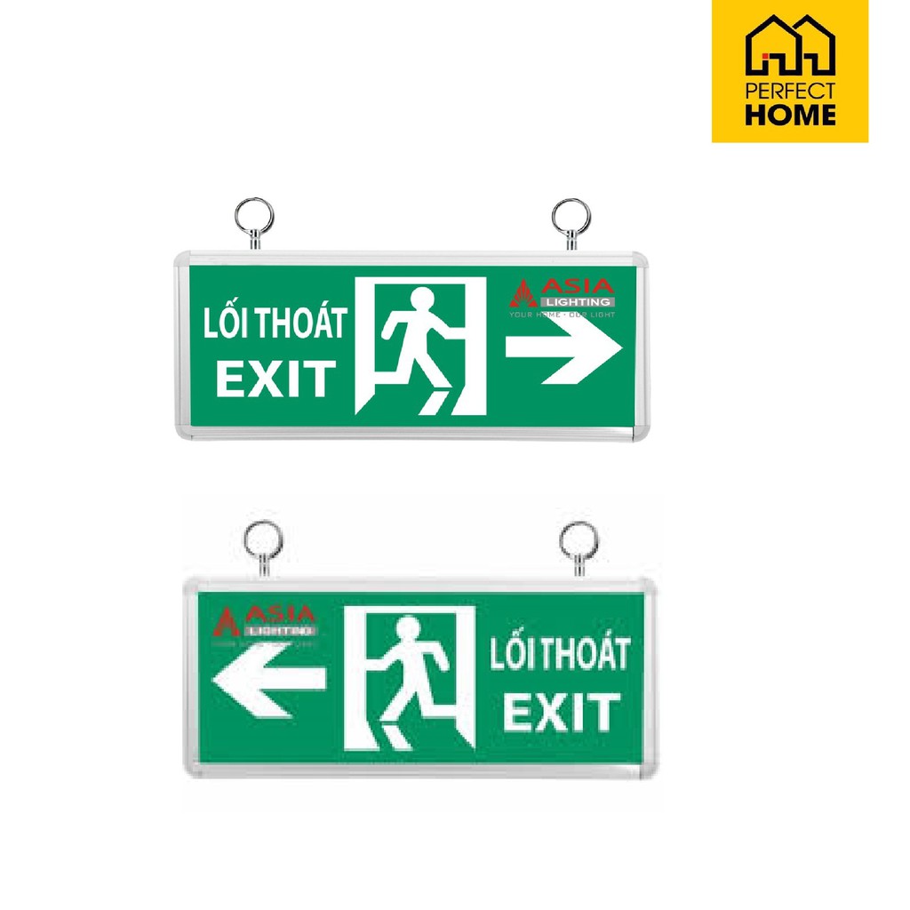 Đèn led Exit chỉ dẫn Asia ET-01 , EP-01 , EP-02 , hướng trái phải. 1 mặt 2 mặt, Công suất 3W