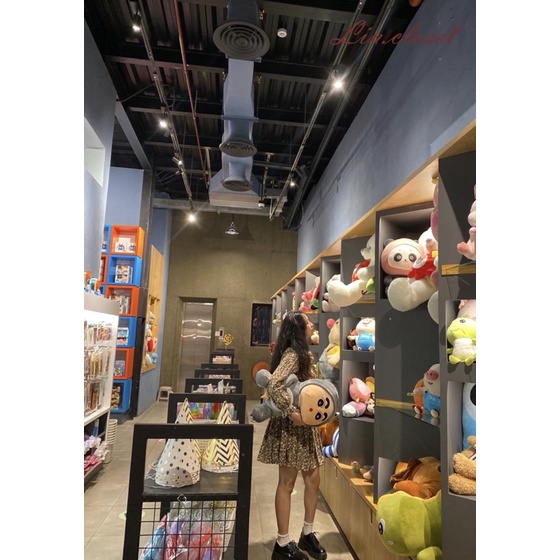 Đầm babydoll hoa nhí tay dài dáng xoè