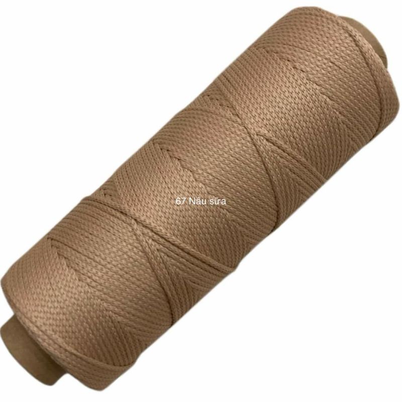 Sợi Dệt Trơn Tông Xám, Nâu, Vàng, Sợi Móc Nón Túi Ví