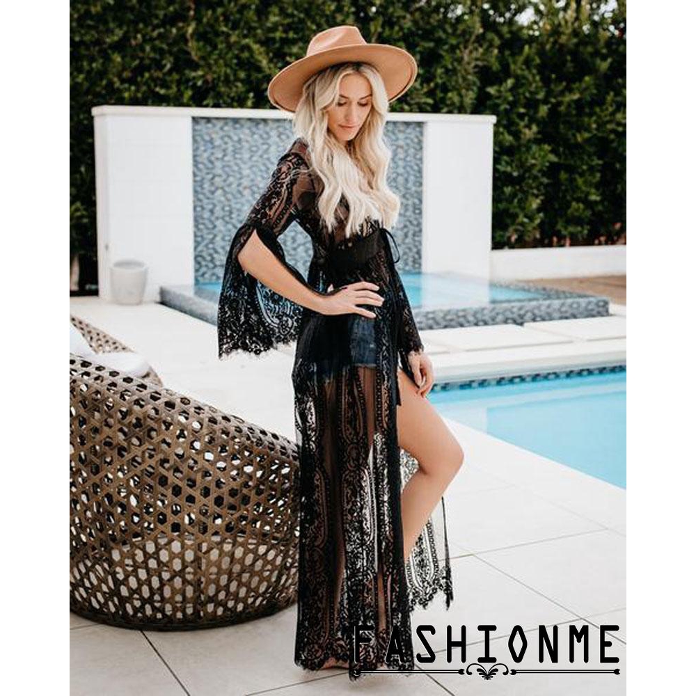 Áo choàng bikini phối ren thời trang cho nữ | BigBuy360 - bigbuy360.vn