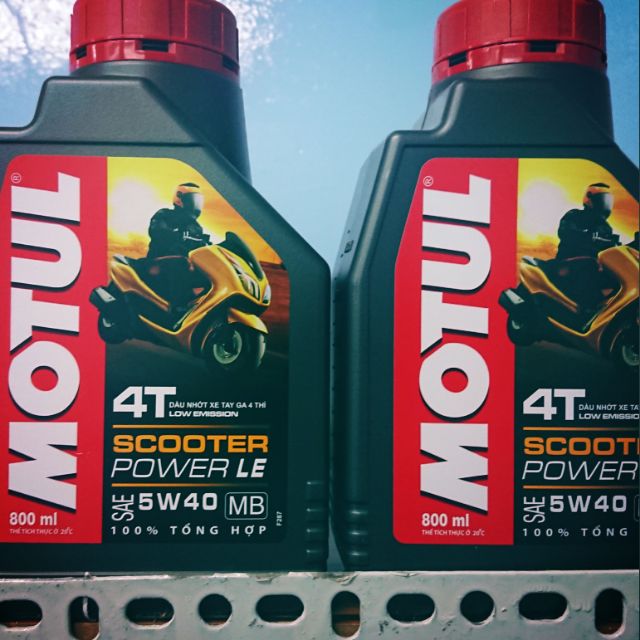 Nhớt Tay Ga Motul Scooter Power LE 5w40 100% tổng hợp