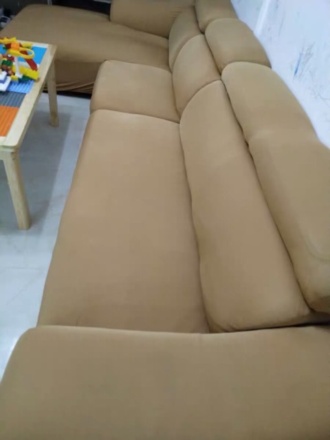 VẢI GA BỌC SOFA màu kem sữa cho ghế sofa L sofa 1,2,3,4 chỗ