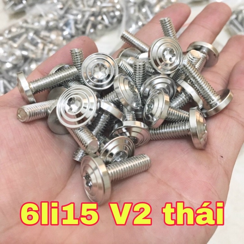 Ốc salaya 4li 5li 6li 8li inox 304 mẫu V2 gắn dàn áo và nhiều vị trí trên xe