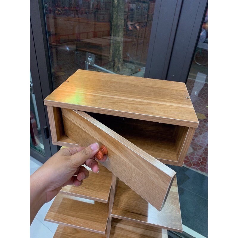 Kệ giày gỗ 7 tầng 14 ngăn, kệ giày cây