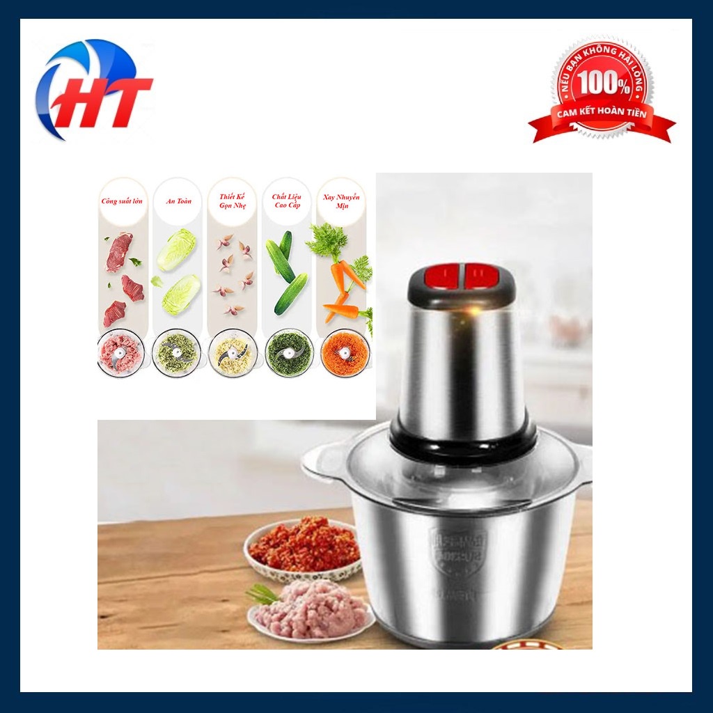 [Mã ELHADEV giảm 4% đơn 300K] MÁY XAY THỊT 4 LƯỠI INOX