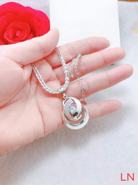 Dây chuyền bông lúa bạc